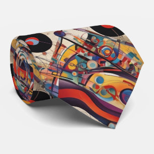 Abstract Artwork Composition Tie