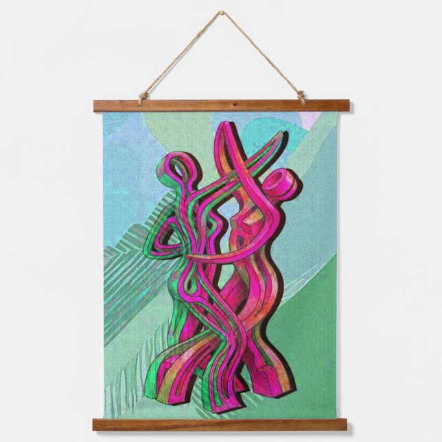 abstract artwork hanging tapestry (Front)
