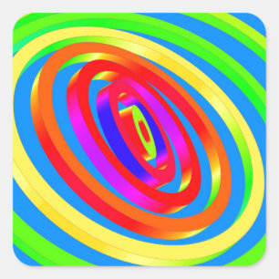 Abstract Artwork Square Sticker