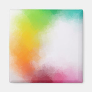 Abstract Artwork Trendy Modern Elegant Colourful Magnet