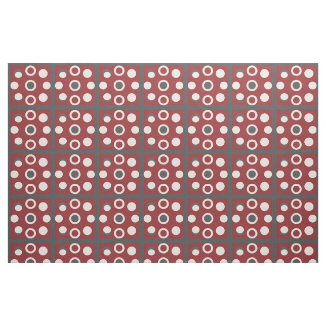 Abstract Artwork With Circular Shapes Fabric (Fat Quarter)