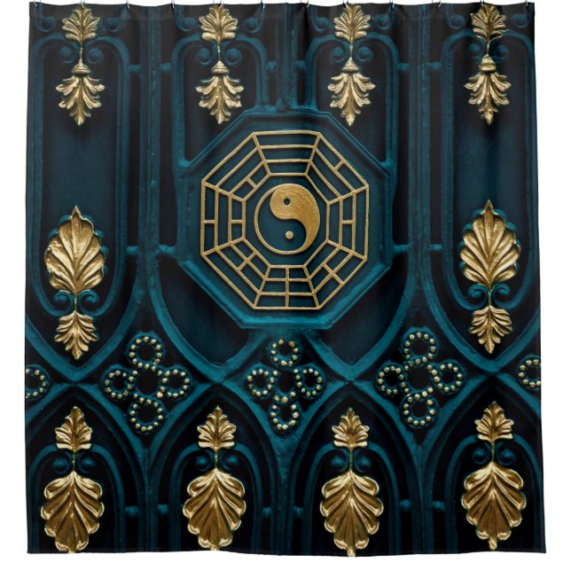 Abstract asia asian background shower curtain (Front)