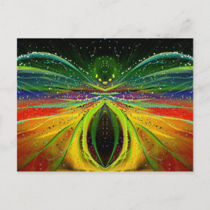 Abstract Astronomical Spider Postcard