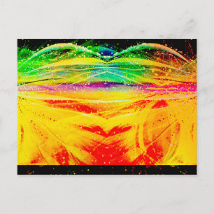 Abstract Astronomical Spider Postcard