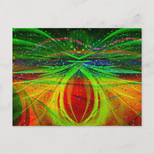 Abstract Astronomical Spider Postcard