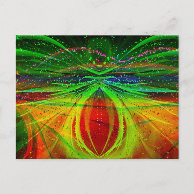 Abstract Astronomical Spider Postcard (Front)
