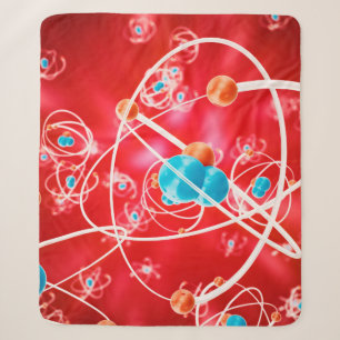 Abstract atom background, Chemistry model of molec Sherpa Blanket