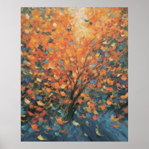 Abstract Autumn Breeze Fine Art Poster