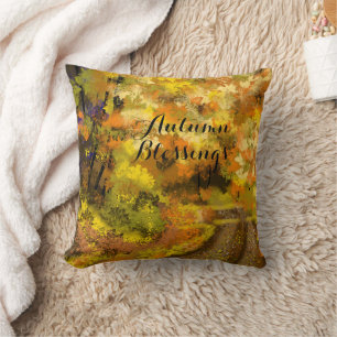 Abstract Autumn Fall Art  Cushion
