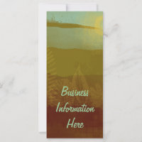 Abstract Autumn Landscape Bookmark Rack Card
