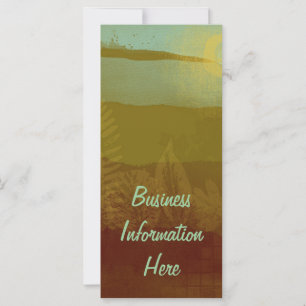 Abstract Autumn Landscape Bookmark Rack Card