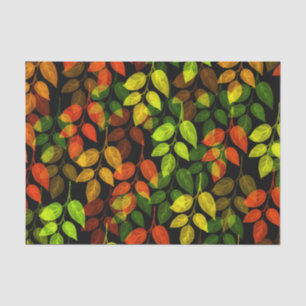 Abstract Autumn Leaf Pattern Tissue Paper
