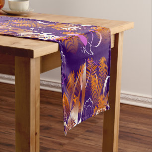 Abstract Autumnal Melancholy Short Table Runner