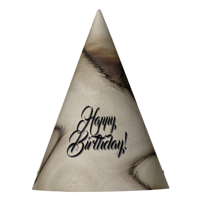  Abstract Awesomeness Happy Birthday Party Hat (Front)