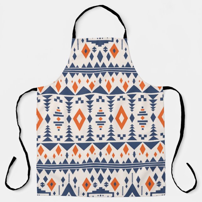 Abstract Aztec geometric, seamless pattern. Apron (Front)