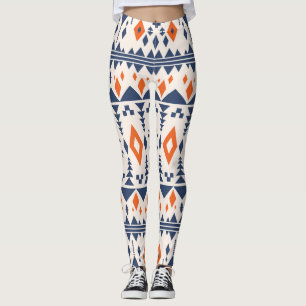 Abstract Aztec geometric, seamless pattern. Leggings