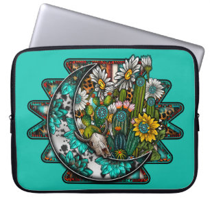 Abstract Aztec Moon Laptop Sleeve