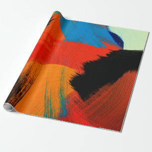 Abstract background. Acrylic colors. Painting on c Wrapping Paper