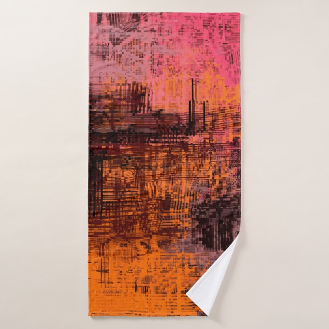 Abstract background art. 2d illustration image. Ex Bath Towel (Bath Towel)