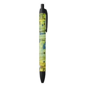 abstract background black ink pen