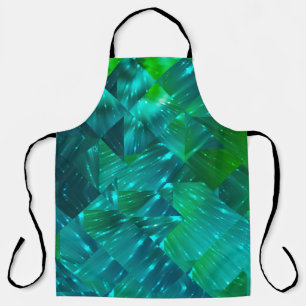 abstract background. blue and green mosaicbackgrou apron