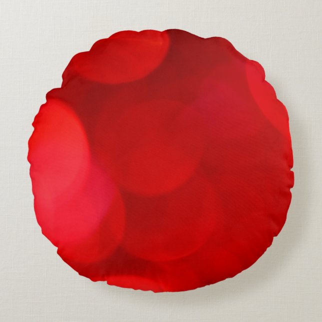 Abstract background blur round cushion (Front)