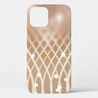 Abstract background. brown background with waves a iPhone 12 case