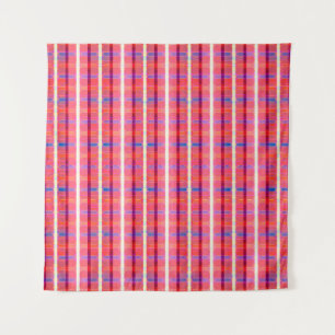 abstract background, colorful intersecting striped tapestry