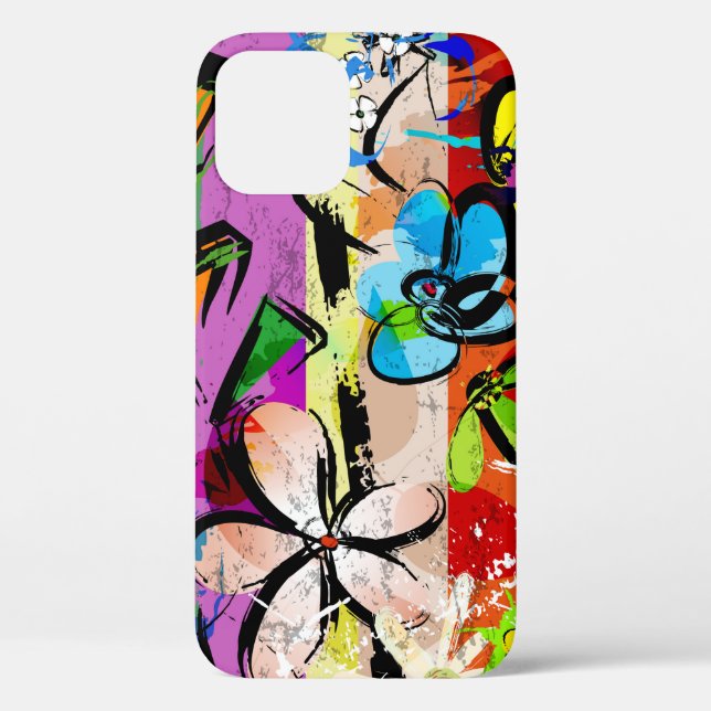 abstract background composition with flowers, with Case-Mate iPhone case (Back)