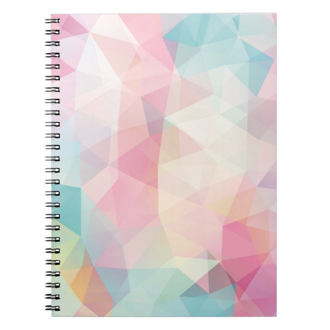 abstract background consisting of trianglesbackgro notebook (Front)