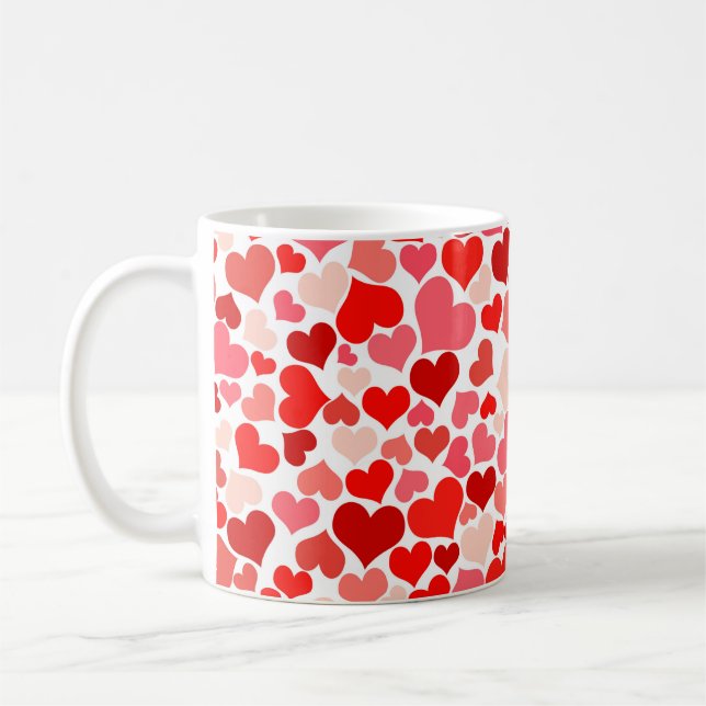Abstract background decoration coffee mug (Left)