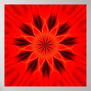 Abstract background. Geometric oriental kaleidosco Poster
