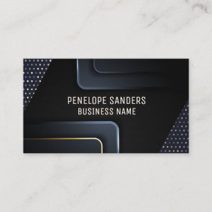 Abstract Background   Gold Dot Pattern Business Card