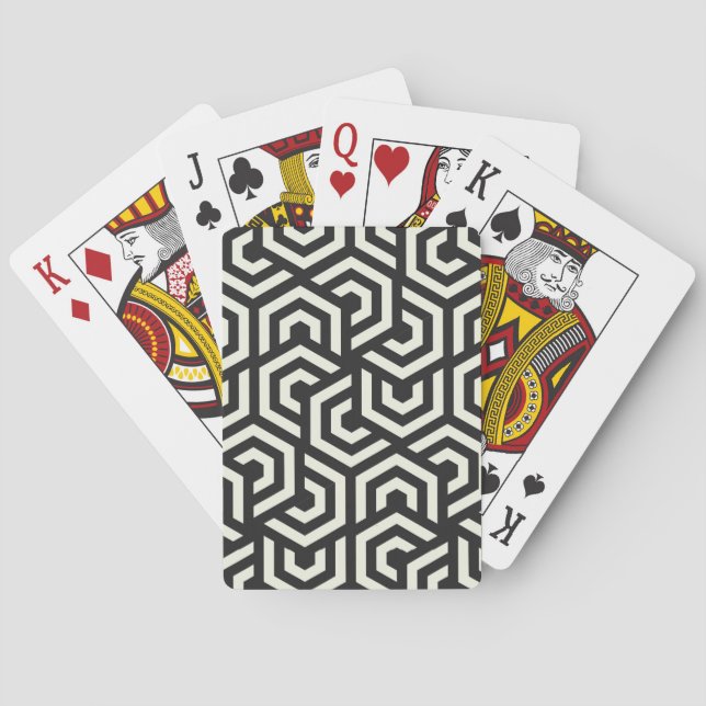 abstract, background, graphics, shapes, pattern playing cards (Back)