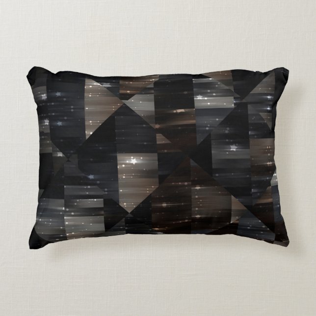 abstract background. grey mosaic illustration digi decorative cushion (Front)