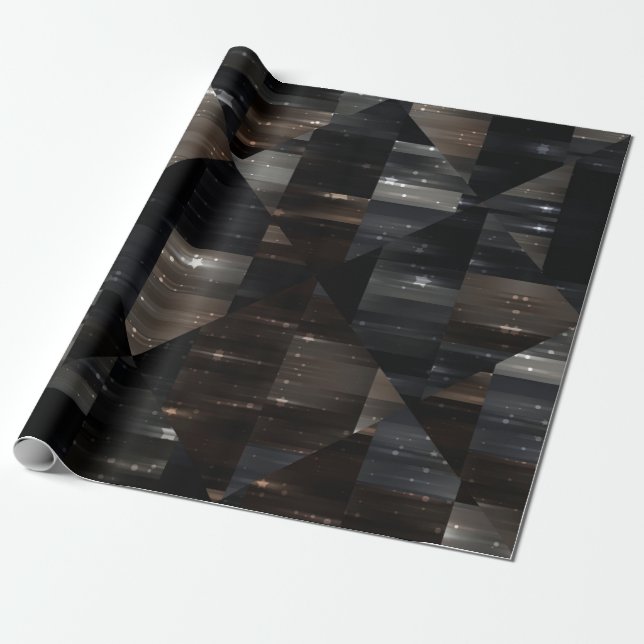 abstract background. grey mosaic illustration digi wrapping paper (Unrolled)