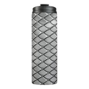 Abstract background grey thermal tumbler