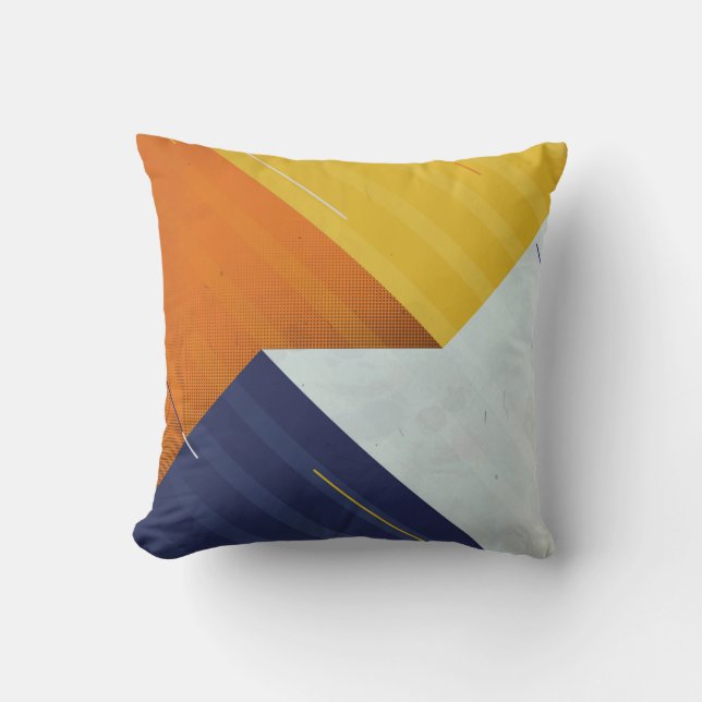  Abstract Background. Grunge texture. Triangle geo Cushion (Front)