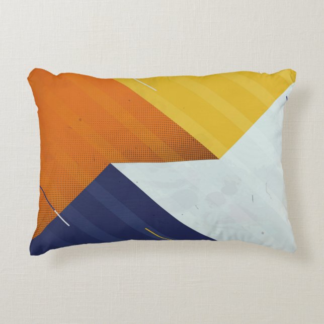  Abstract Background. Grunge texture. Triangle geo Decorative Cushion (Front)