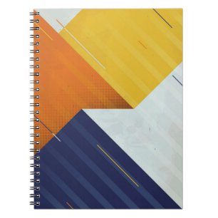 Abstract Background. Grunge texture. Triangle geo Notebook