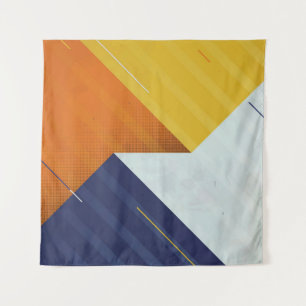  Abstract Background. Grunge texture. Triangle geo Tapestry