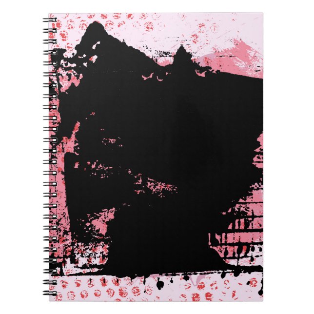 Abstract Background Grunge Vintage Texture Graphic Notebook (Front)
