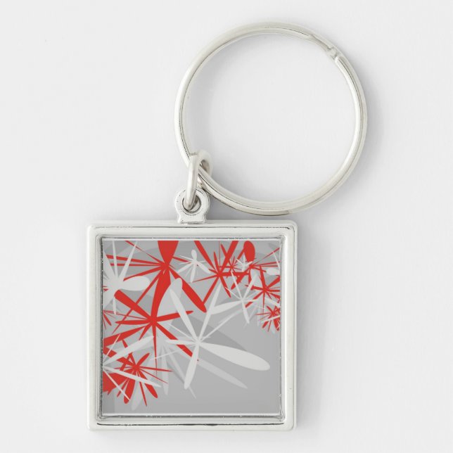Abstract Background Key Ring (Front)