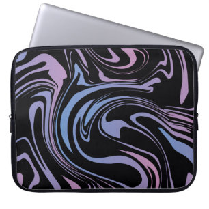 Abstract background. Liquid marble. Background flu Laptop Sleeve