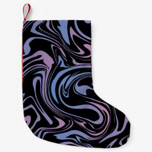Abstract background. Liquid marble. Background flu Small Christmas Stocking