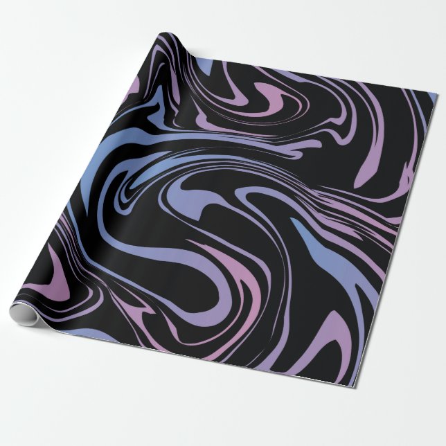 Abstract background. Liquid marble. Background flu Wrapping Paper (Unrolled)
