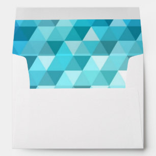 Abstract background made of mosaic pattern envelopes