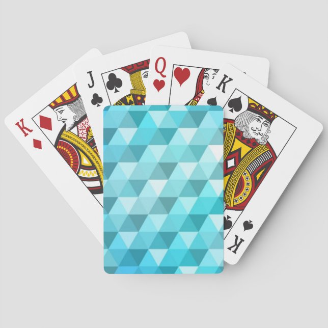 Abstract background made of mosaic pattern playing cards (Back)