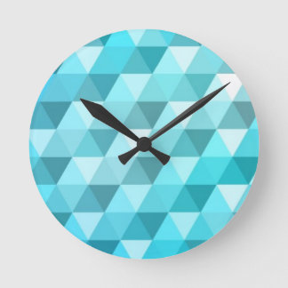 Abstract background made of mosaic pattern round clock