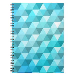 Abstract background made of mosaic pattern spiral notebook